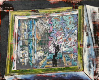 Stocher, 2024 / Öl auf Leinwand / 40x50 cm